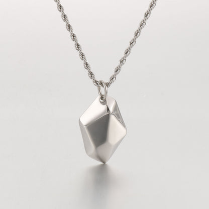 Wishing Stone Pendant Necklace in Stainless Steel