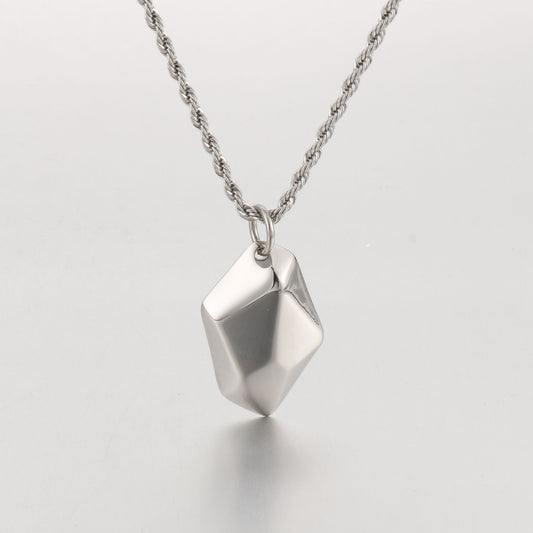 Wishing Stone Pendant Necklace in Stainless Steel