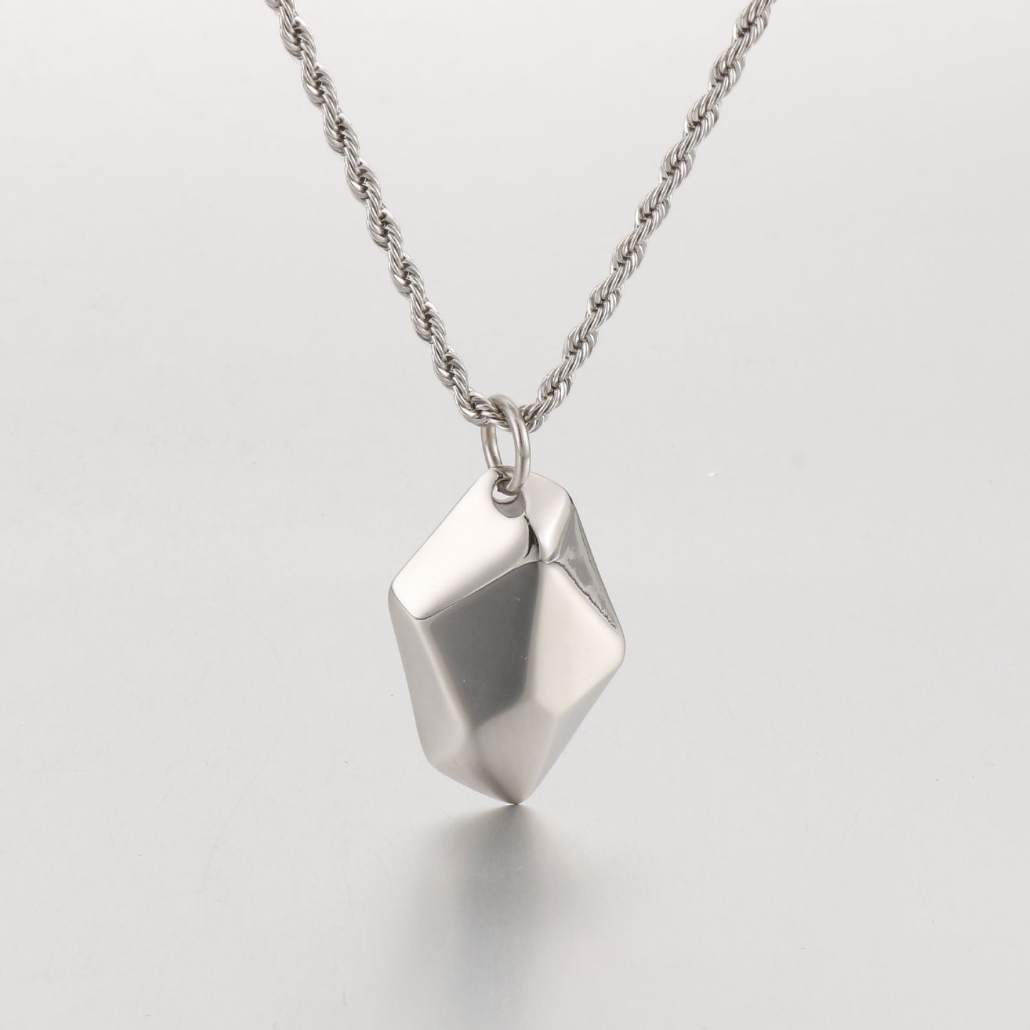 Wishing Stone Pendant Necklace in Stainless Steel