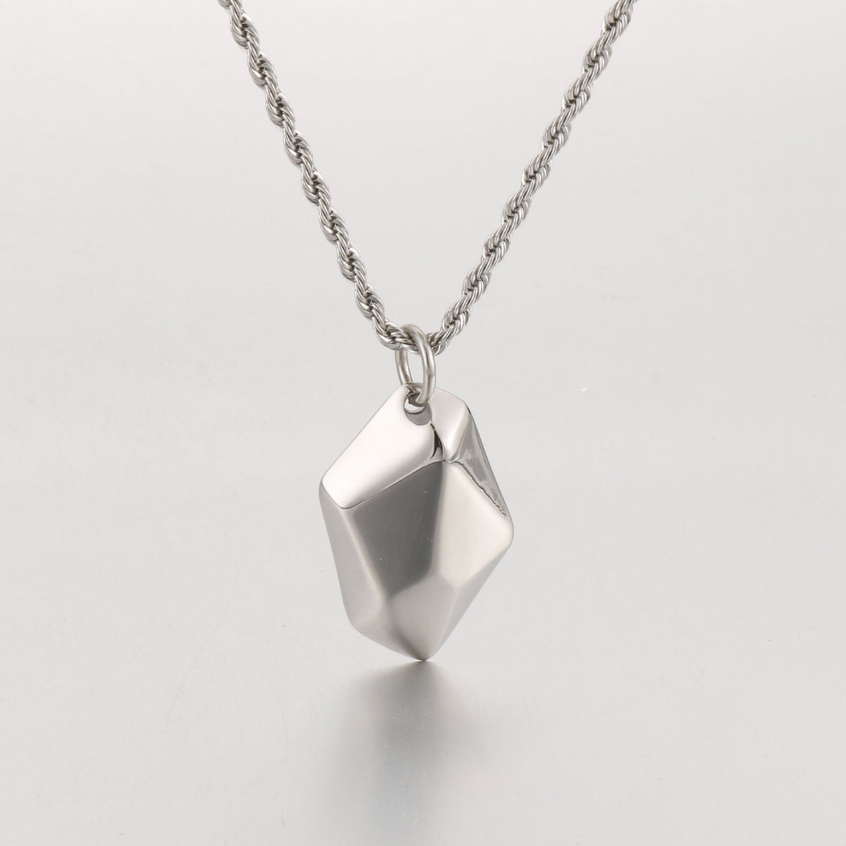 Wishing Stone Pendant Necklace in Stainless Steel