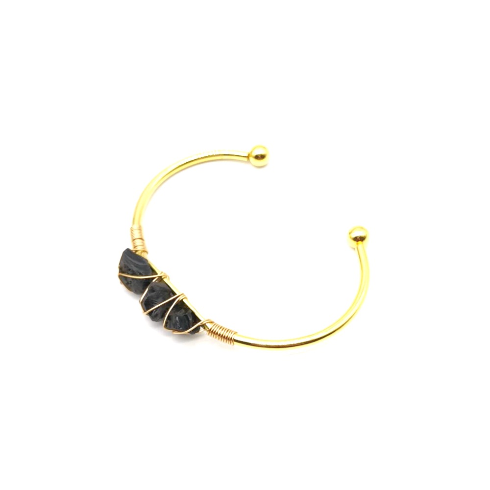 Natural Raw Gemstone Crystal Handmade Braided Bracelet