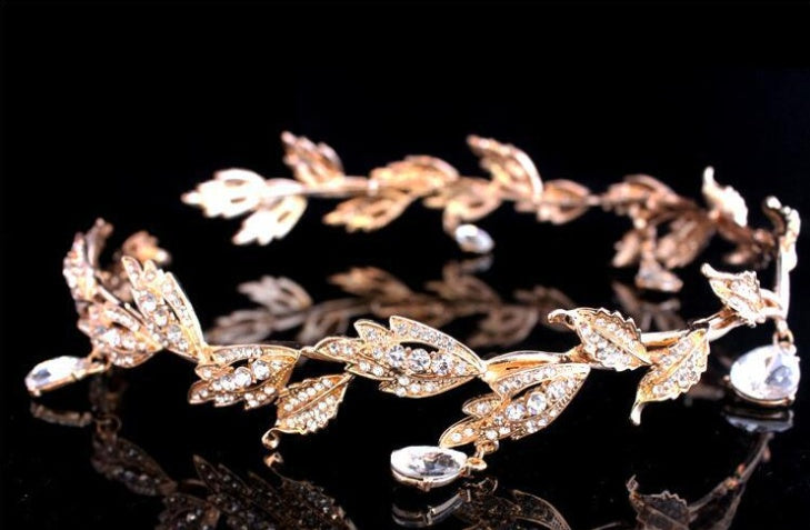 Rhinestone Eyebrow Pendant | Alloy Full Diamond Bridal Face Chain