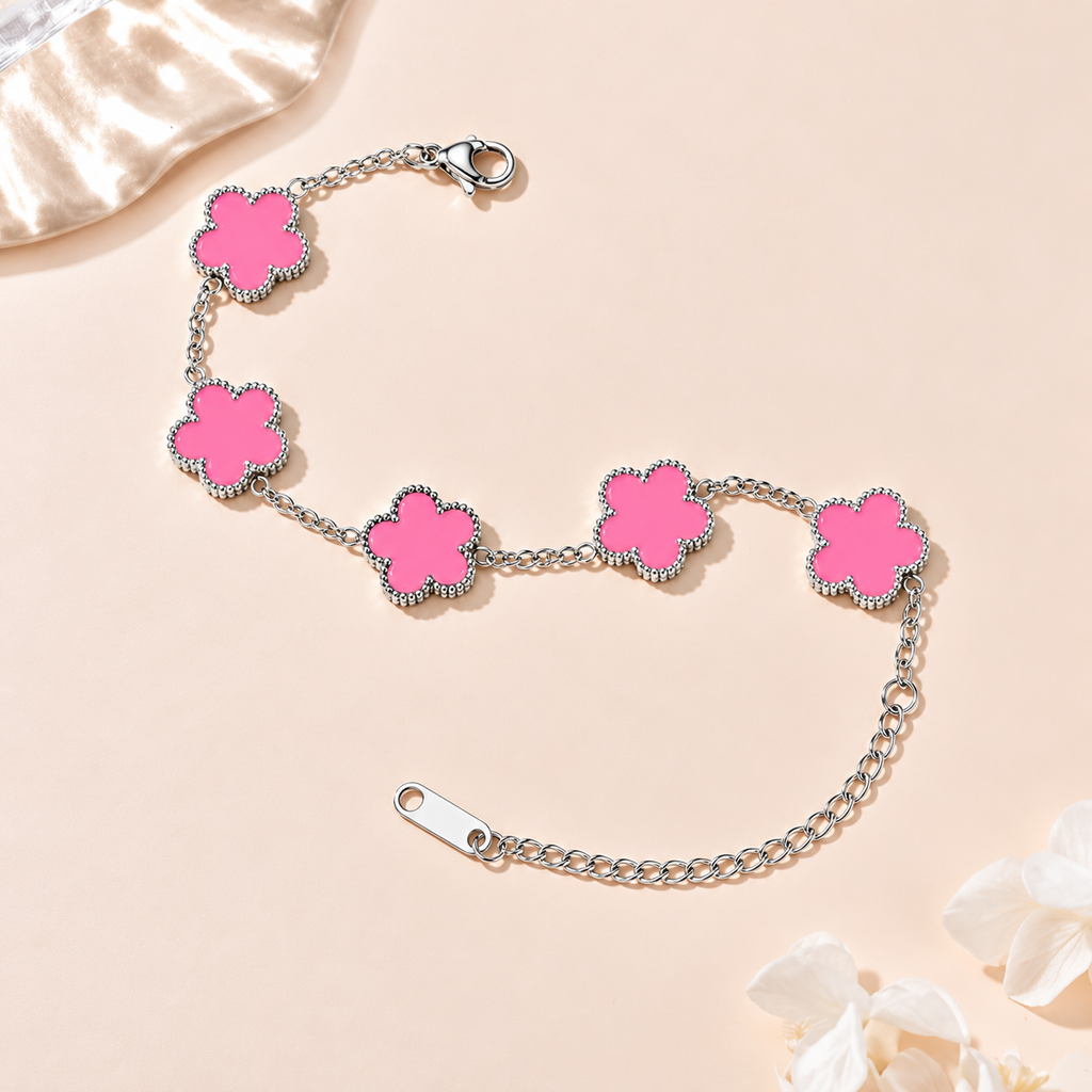 Men's Flower Chain Bracelet