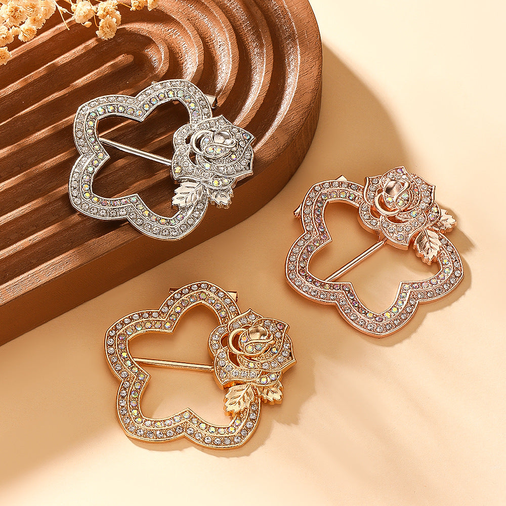 Butterfly Waist Clip Brooch | Alloy Diamond Korean Unisex