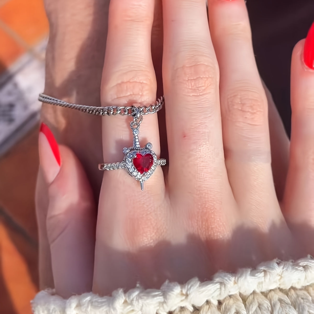 Arrow Through Heart Couple Jewelry Set 2 for Men & Women