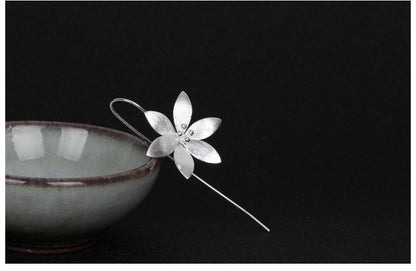 Lotus Stud Earrings | 925 Silver Korean Style Floral