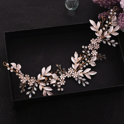 Crystal Diamond Hair Accessories | Alloy Korean Gold Electroplated