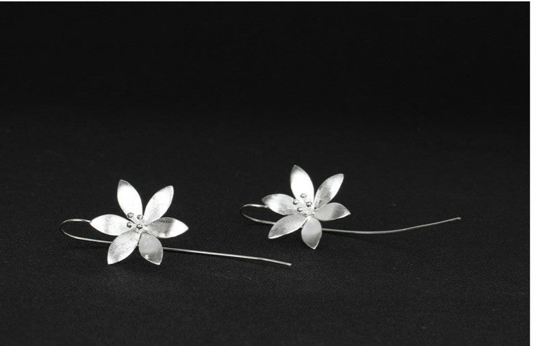 Lotus Stud Earrings | 925 Silver Korean Style Floral