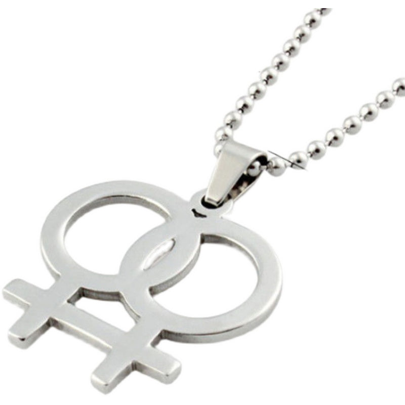 LGBT Pride Pendant Necklace in Titanium Steel | Unisex