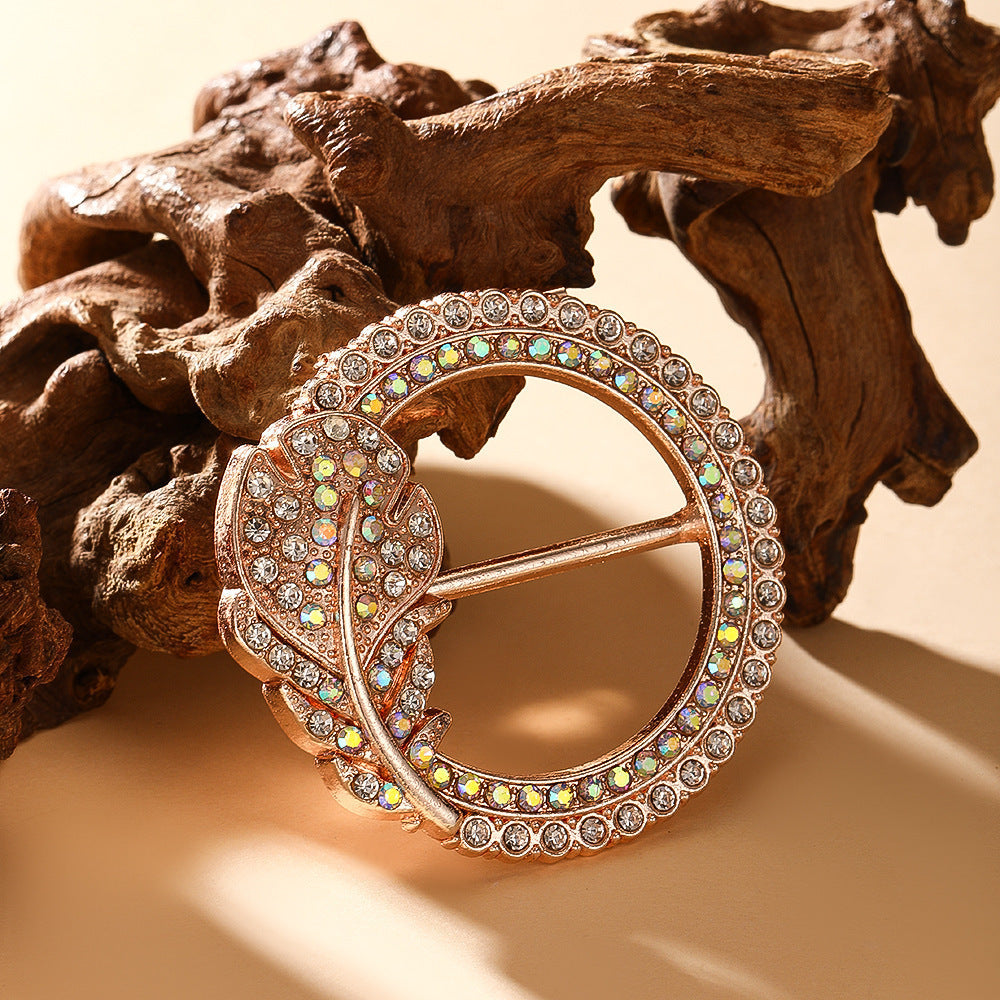 Butterfly Waist Clip Brooch | Alloy Diamond Korean Unisex
