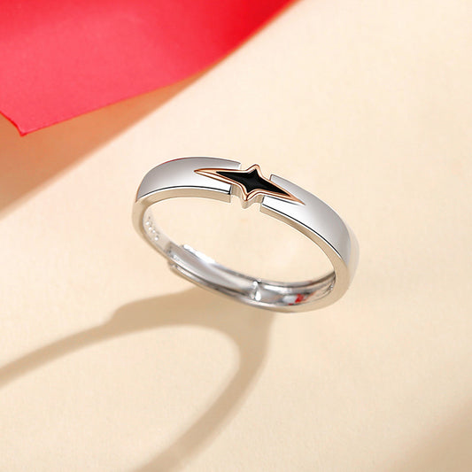 Star Couple Ring | Copper Adjustable Men's and Women's Niche