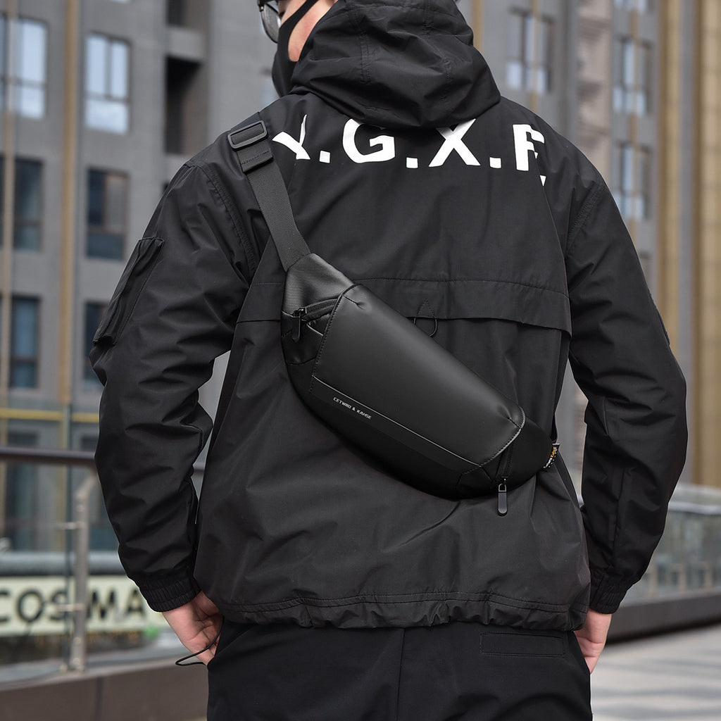 Men's Nylon Crossbody & Chest Bag for Cycling & Sports