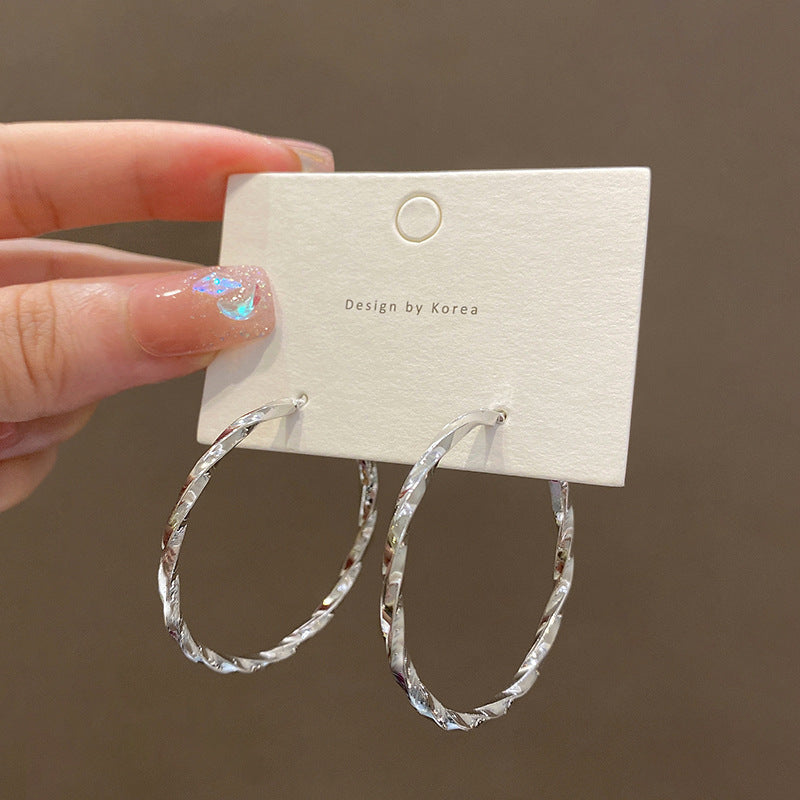 Cold Style Irregular Earrings | Alloy Geometric Gold Silver