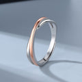 Twin Knot Couple Ring | Copper Adjustable Geometric Pair