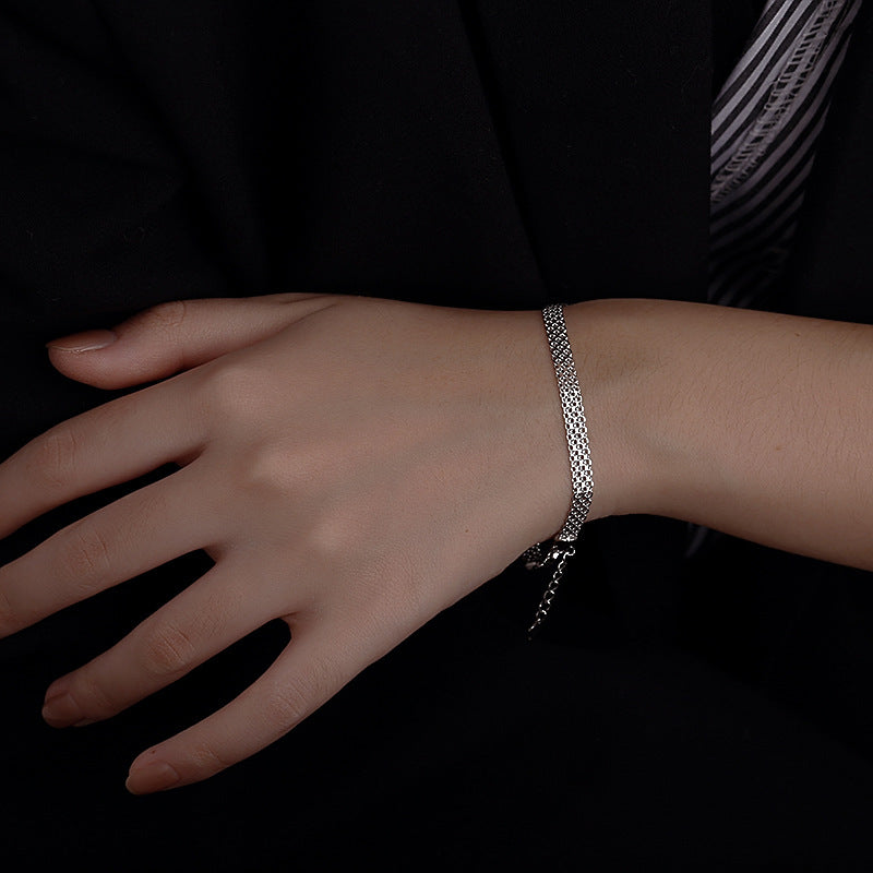 Multi-Layer Woven Round Bead Bracelet