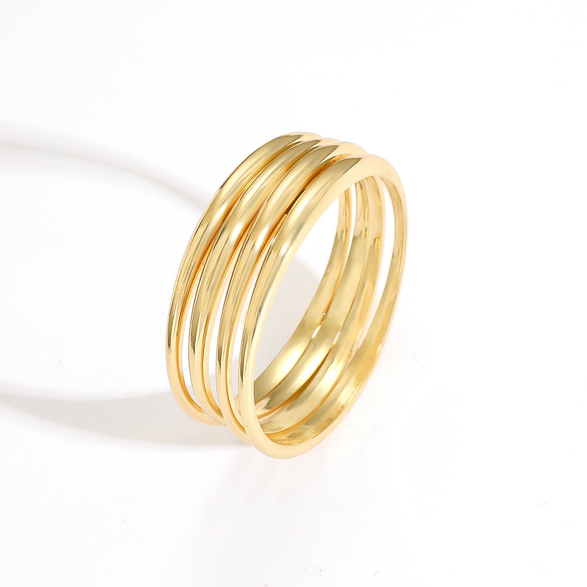 Vintage Wide Plain Bracelet in Gold and Silver