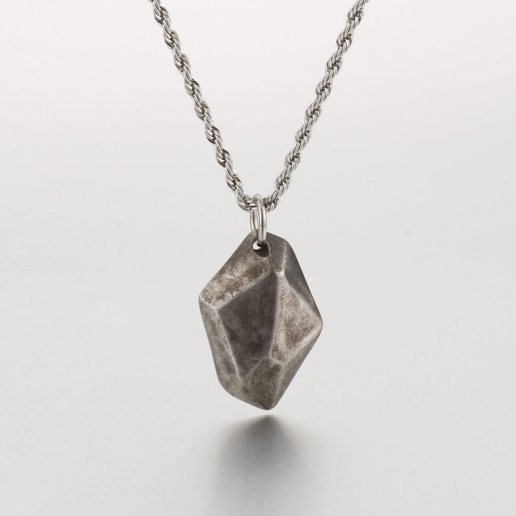 Wishing Stone Pendant Necklace in Stainless Steel