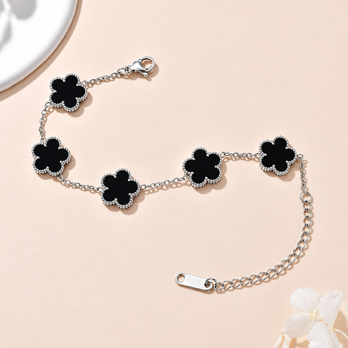 Men's Flower Chain Bracelet
