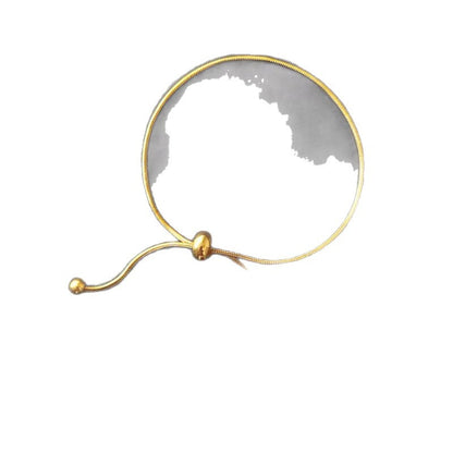 Ball Bead Ankle Bracelet | Alloy Flower Minimalist Adjustable