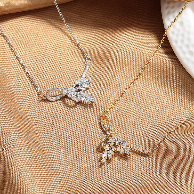 Wheat Tassel Pendant Necklace for Women | Design-Forward Style