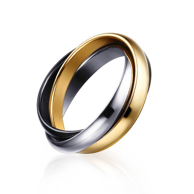 Three-in-One Winding Ring | Titanium Steel Unisex Multi-Style