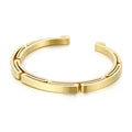 Men's Stainless Steel Geometric Bracelet | Korean Style