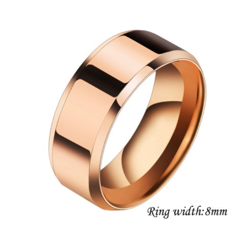 Niche Stainless Steel Couple Ring | Geometric Unisex Multi-Colour