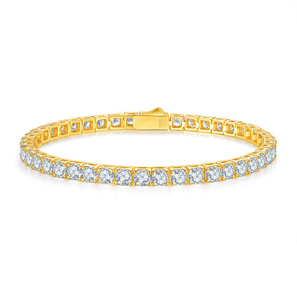 1Unique Luxury Fashion Mosan Diamond S925 Silver Bracelet Prohibit TikTok sales