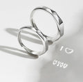 S925 Sterling Silver Hidden Love Pattern Ring | Couple Surprise Ring