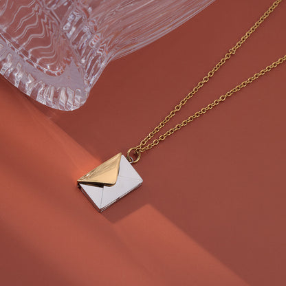 Envelope Love Letter Collarbone Necklace