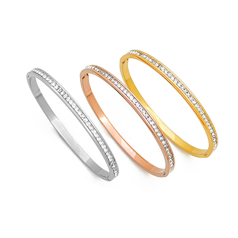 Starry Sky Diamond-Embedded Titanium Steel Bracelet