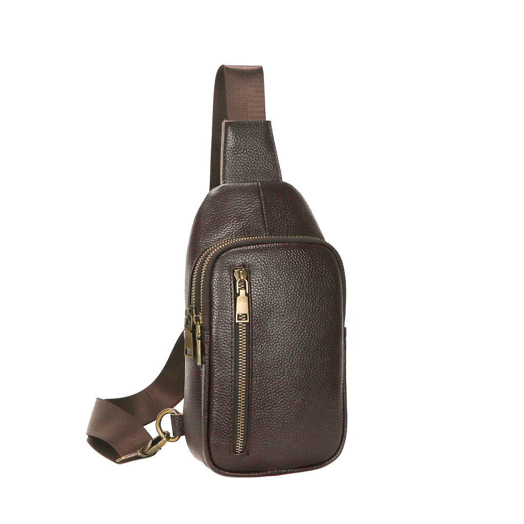 Small PU Leather Chest & Crossbody Bag for Men