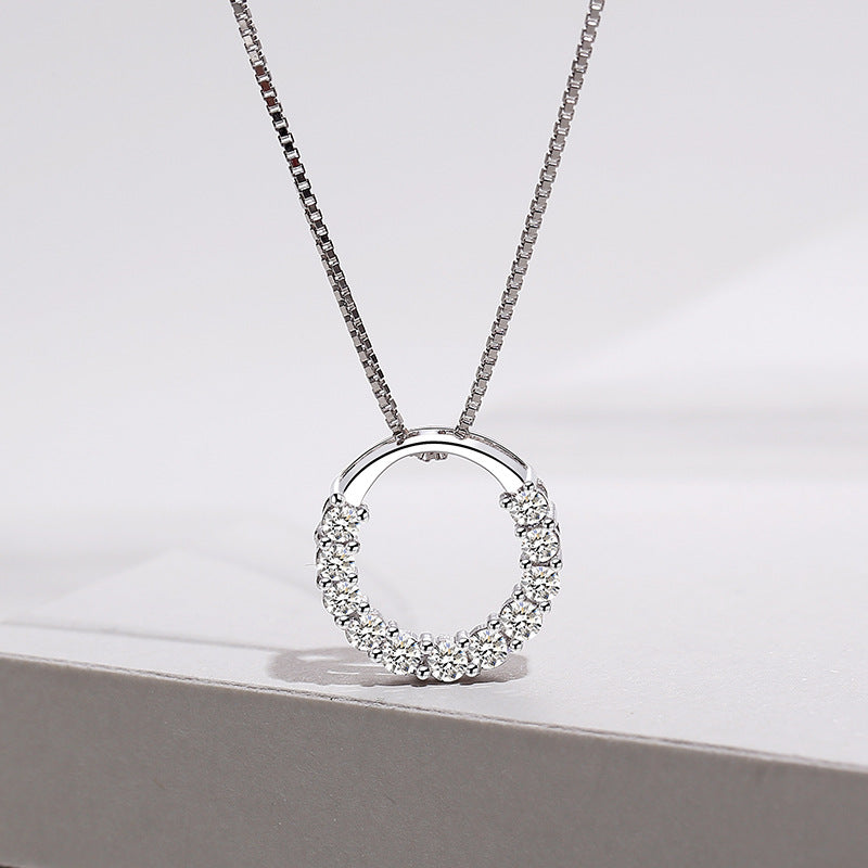 Sterling Silver Ring Pendant Necklace for Women