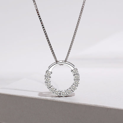 Sterling Silver Ring Pendant Necklace for Women