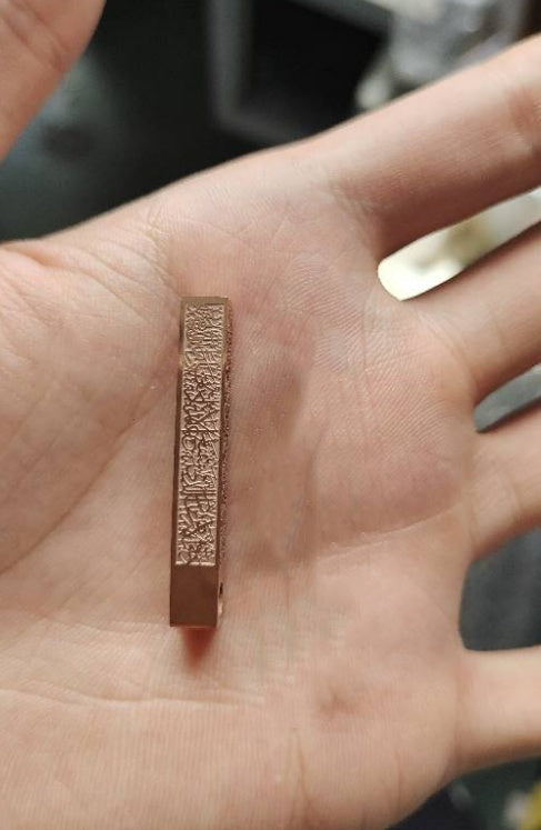 Geometric Bar Pendant Necklace in Titanium Steel for Women