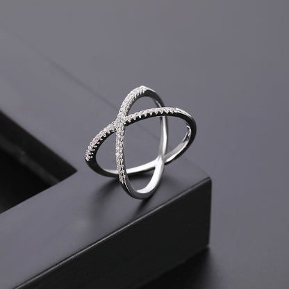 Micro Set Ring | Copper Unisex White Gold Rose Gold Sizes 6–10