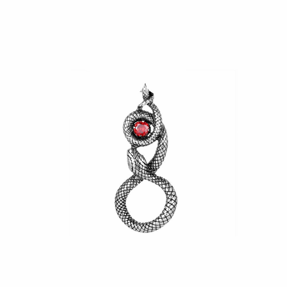 Vintage Eye Pendant Necklace in Titanium Steel