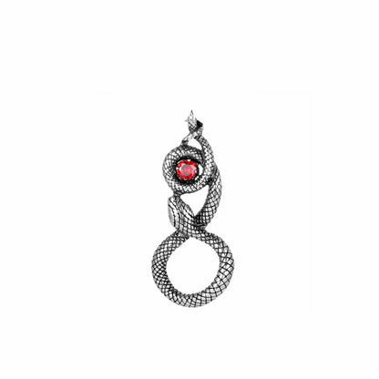 Vintage Eye Pendant Necklace in Titanium Steel