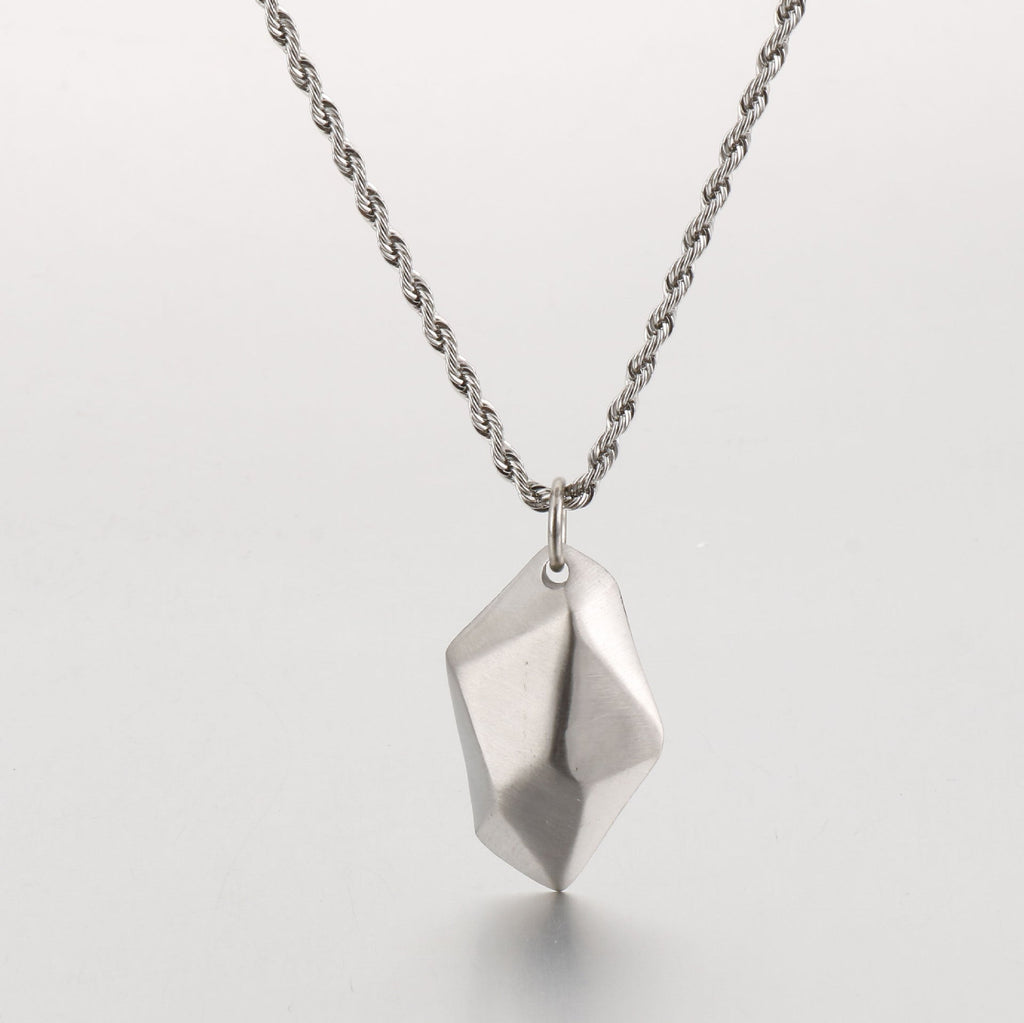 Wishing Stone Pendant Necklace in Stainless Steel