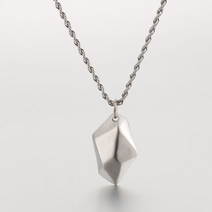 Wishing Stone Pendant Necklace in Stainless Steel