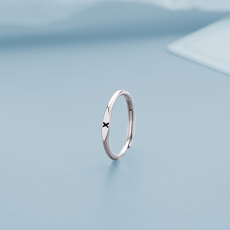 26 Letters Initial Ring | Copper Adjustable Women's Personalised