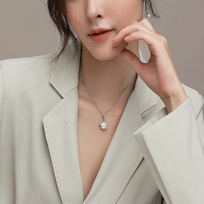 S925 Silver Natural Freshwater Pearl Necklace | Sweater Chain