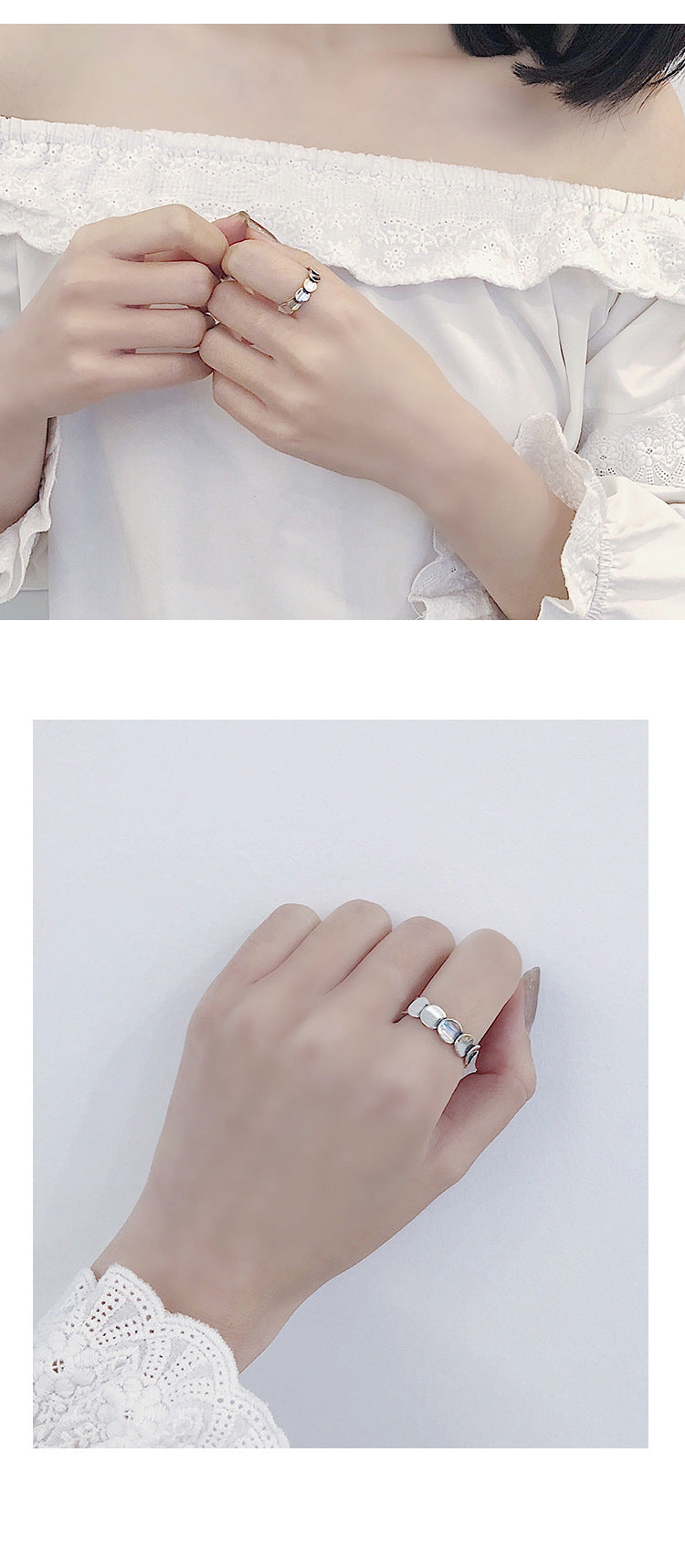 Sterling Silver Geometric Vintage Ring