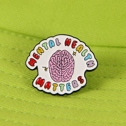 Body Organ Brooch | Alloy Plated White Pink 2.5cm Creative