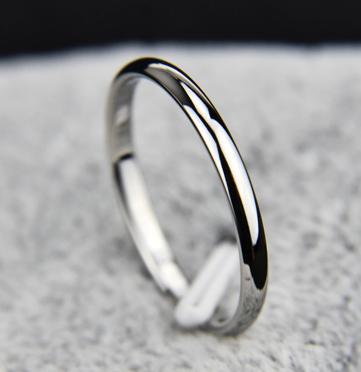 Titanium Steel Couple Ring | Vacuum Plated