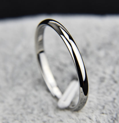 Titanium Steel Couple Ring | Vacuum Plated