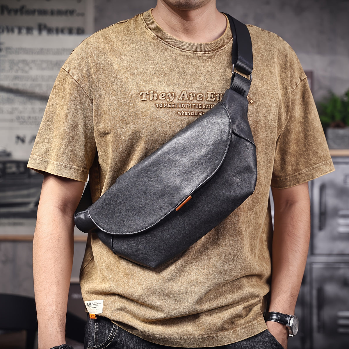 Mini PU Leather Crossbody & Messenger Bag for Men | Unisex