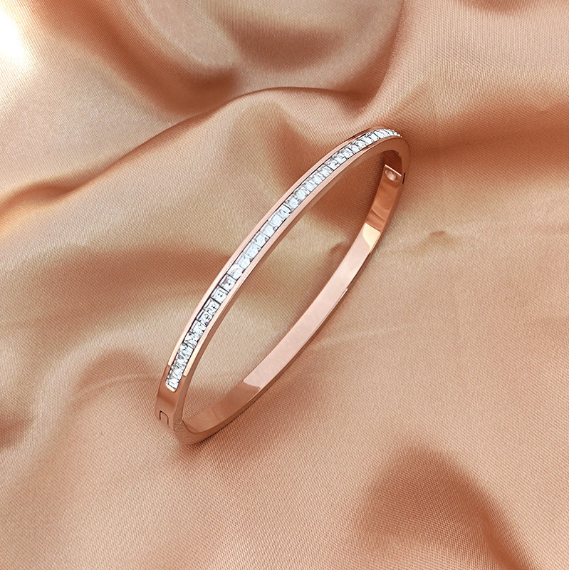 Starry Sky Diamond-Embedded Titanium Steel Bracelet