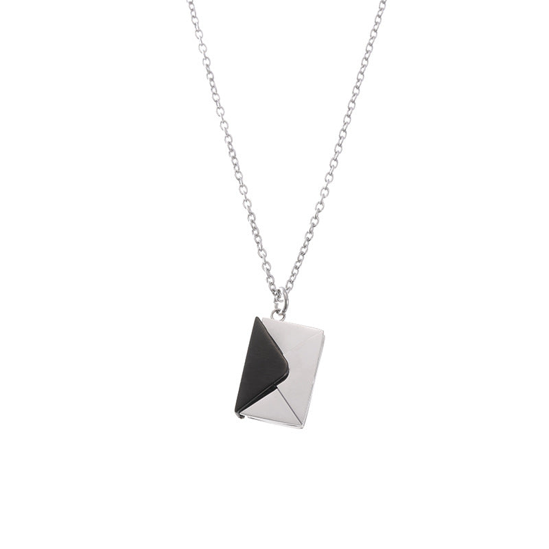 Envelope Love Letter Collarbone Necklace