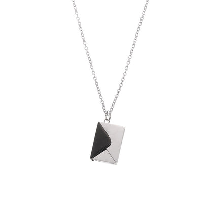 Envelope Love Letter Collarbone Necklace